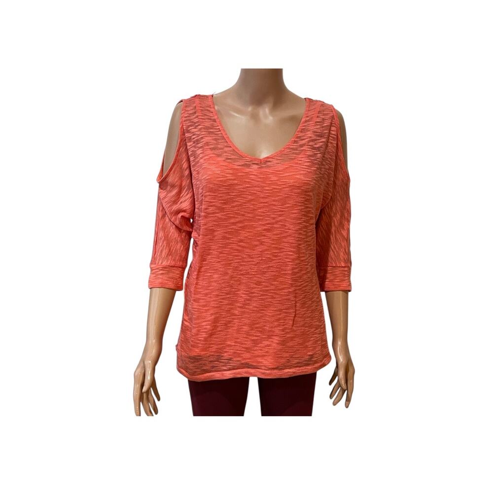 B&B Boutique Coral Top Lace Back Size Large